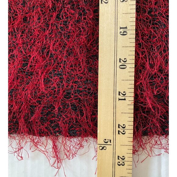 Karen Kane Lifestyle Red & Black Textured Long Sleeve Knit Sweater Size L Y2K - Picture 6 of 9